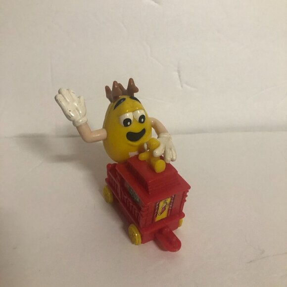 Christmas Yellow and Red M&M’s Train Caboose - Picture 1 of 5